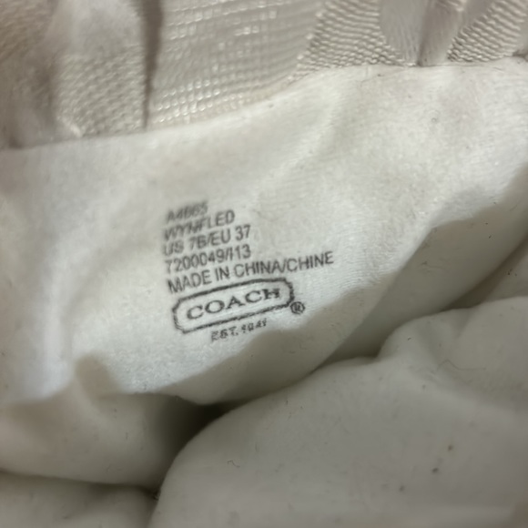 Coach Wynfled monogram boots. - Picture 7 of 7